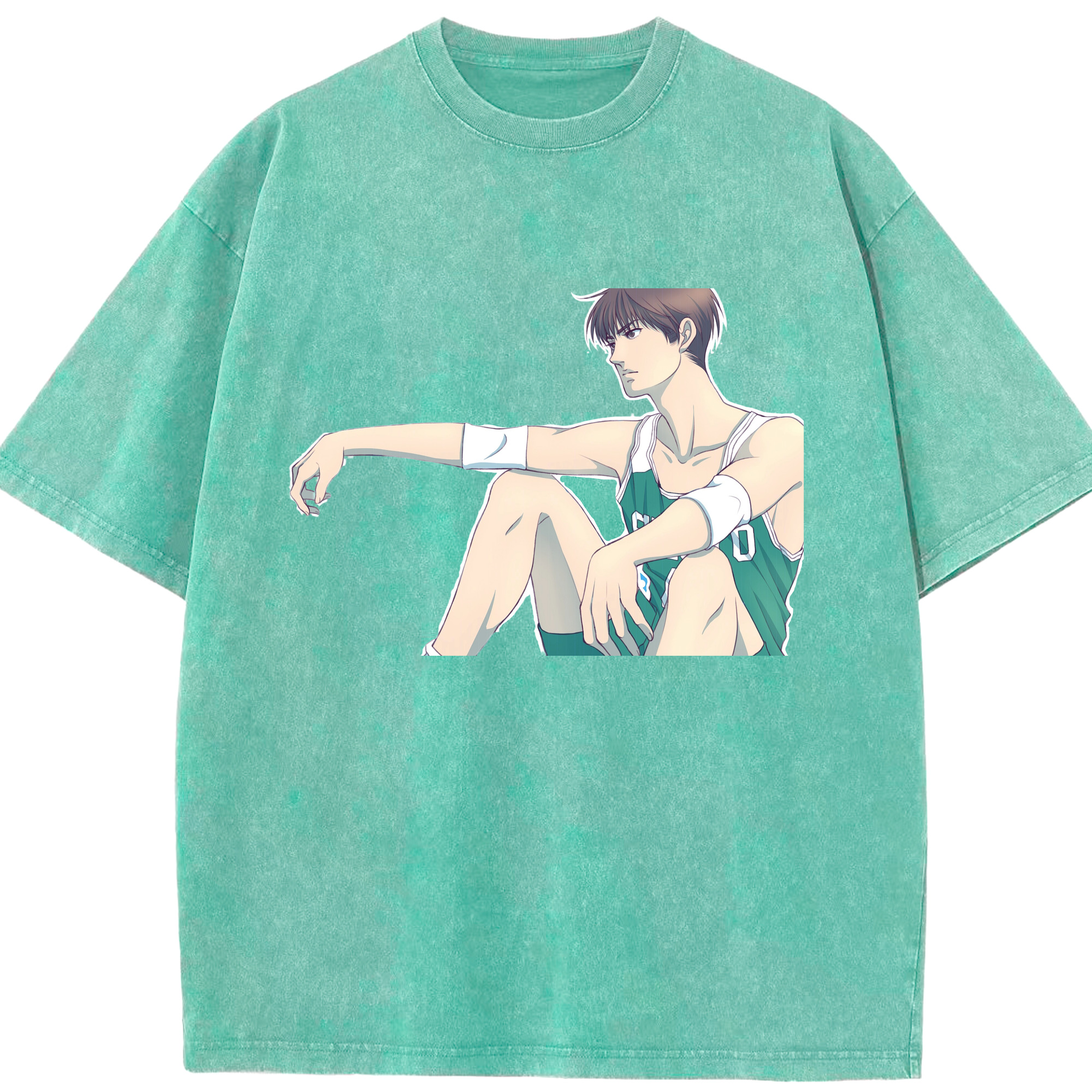 （画像用） SLAM DUNK／スラムダンク 綿100% ヴィンテージ風 半袖Tシャツ（フロントプリント）